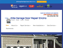 Tablet Screenshot of garagedoorrepairencino.info